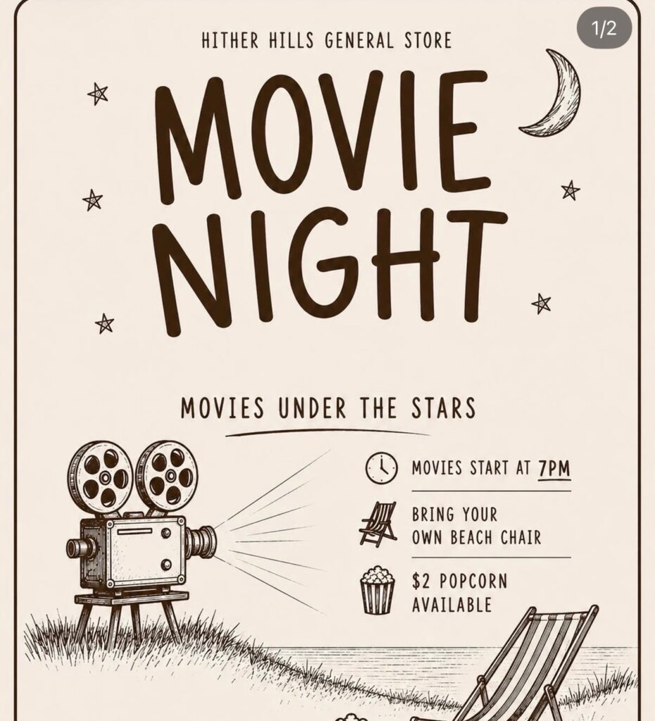 Weekend Movie Nights at Hither Hills State Park